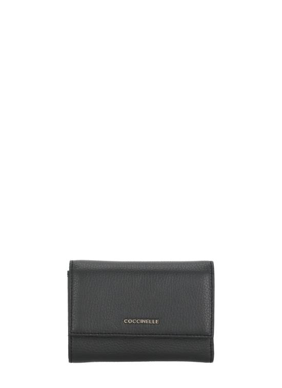 26FW 코치넬리 지갑 E2MW5116601 METALLIC SOFT001 BLACK