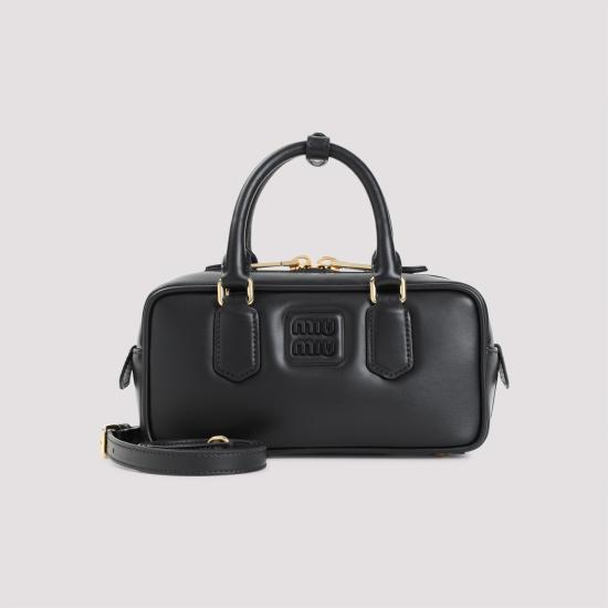 26FW 미우미우 아르카디 로고 토트백 5BB142VOON ACR3 F0002 NERO - MIU MIU
