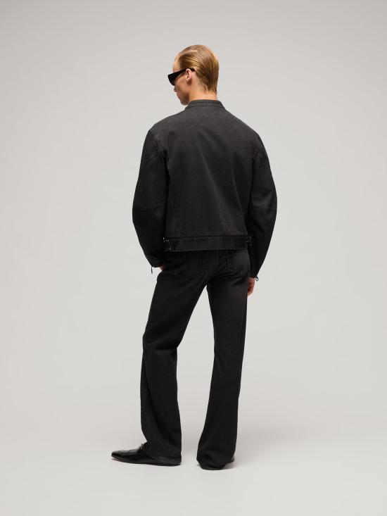 26FW 구찌 홀스빗 플레어 코튼 데님 팬츠 860844XDDHM 2028 NERO - GUCCI
