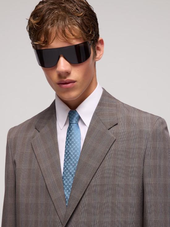 26FW 구찌 인터로킹 G 실크 자카드 타이 A006WU4E009 4900 AZZURRO - GUCCI