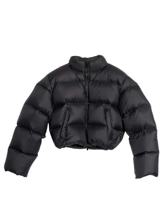 26FW 구찌 하이넥 크롭 패딩 재킷 A00917ZAVMJ 1000 NERO - GUCCI
