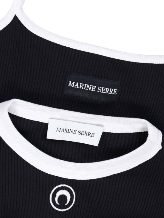 26FW 마린세르 긴팔 티셔츠 WTT039A CJER0125 BK99 BLACK - MARINE SERRE