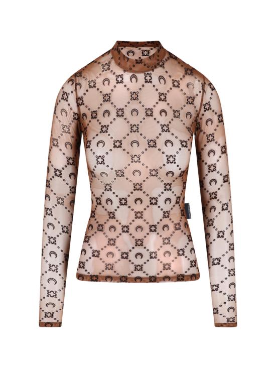 26FW 마린세르 반팔 티셔츠 WTO388A CJER0005 BR32 BROWN