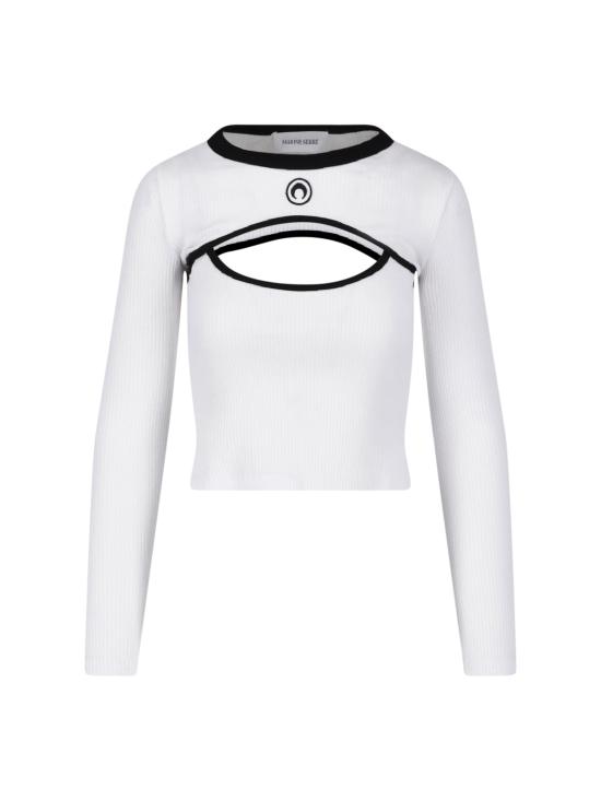 26FW 마린세르 긴팔 티셔츠 WTT039A CJER0125 WH10 WHITE