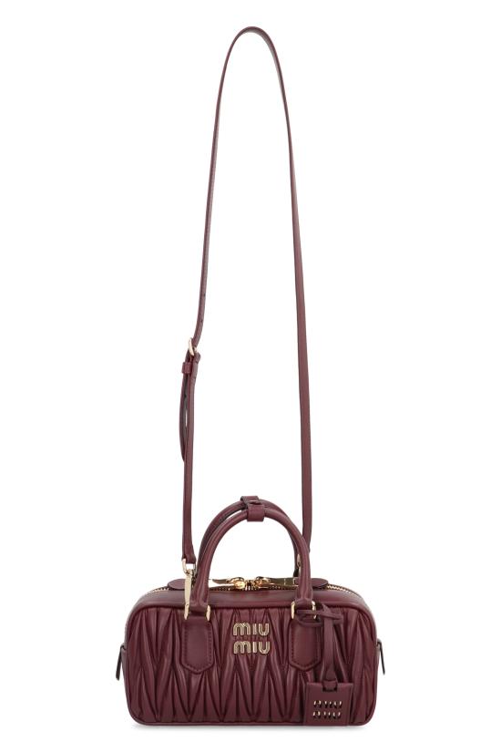 25FW 미우미우 아르카디 로고 토트백 5BB142VOONAN88 F0007 PURPLE - MIU MIU