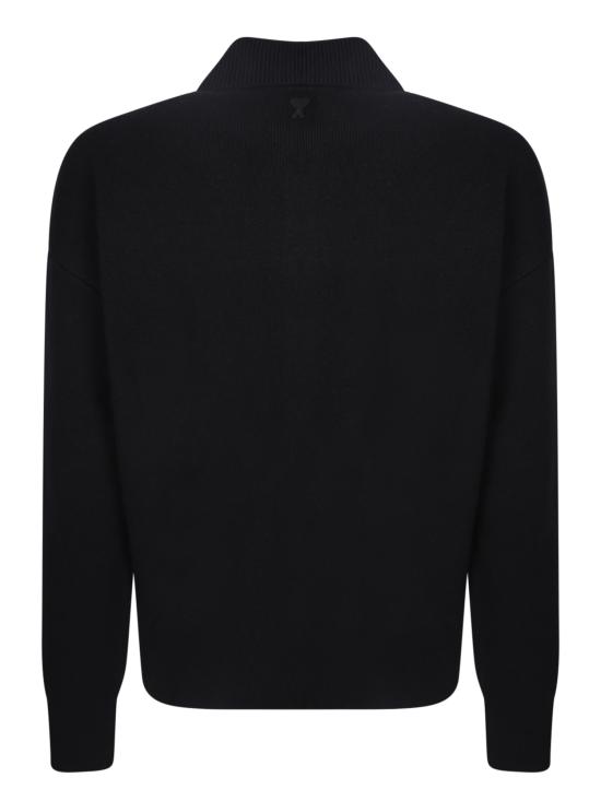 27FW 아미 가디건 HKC923 KN0192 001 Black - AMI