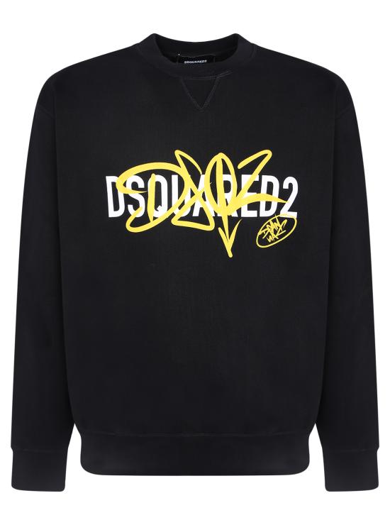 27FW 디스퀘어드2 긴팔 티셔츠 S74GU0977 D25028 900 Black
