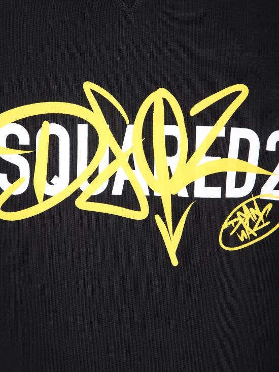 27FW 디스퀘어드2 긴팔 티셔츠 S74GU0977 D25028 900 Black - DSQUARED2