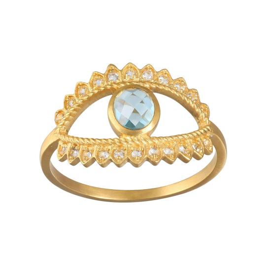  Satya Jewelry 반지 사티아 주얼리 블루 토파즈 아이 링