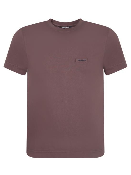 27FW 자크뮈스 그로그랭 로고 솟슬리브 티셔츠 TSW00550 AJ00029 850 Brown