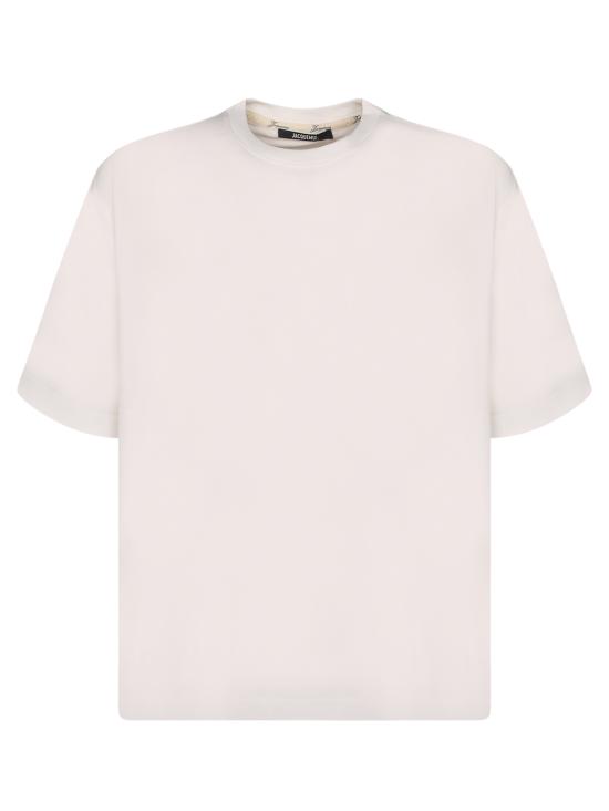 27FW 자크뮈스 롱 카레 반팔 티셔츠 TSM00578 AJ00254 100 White