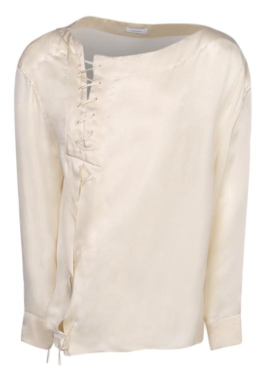 27FW 살바토레 페라가모 탑 797898 13I875 PARCHMENT White