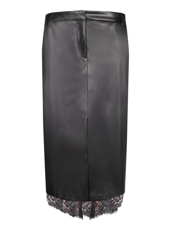27FW 에르마노 피렌제 스커트 D49EO038 E98 MF099 Black