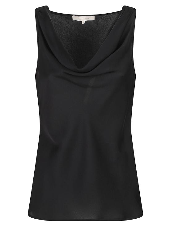 26FW 실크95파이브 긴팔 티셔츠 PARIS COWL NECK NOIR BLACK