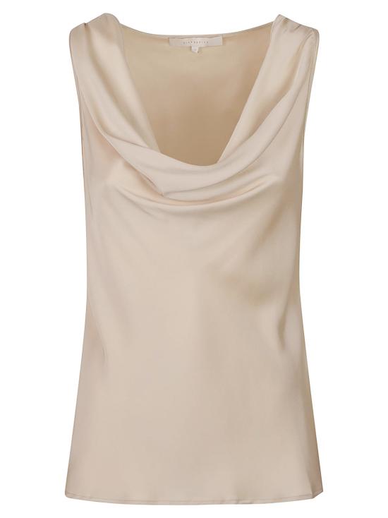 26FW 실크95파이브 긴팔 티셔츠 PARIS COWL NECK BONE BEIGE