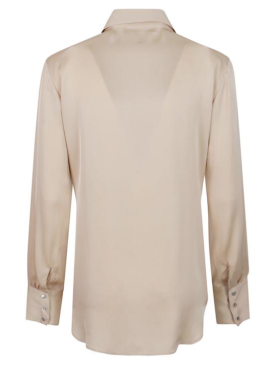 26FW 실크95파이브 셔츠 BORDEAUX LONG SLEEVE BLOUSE BONE BEIGE - SILK95FIVE