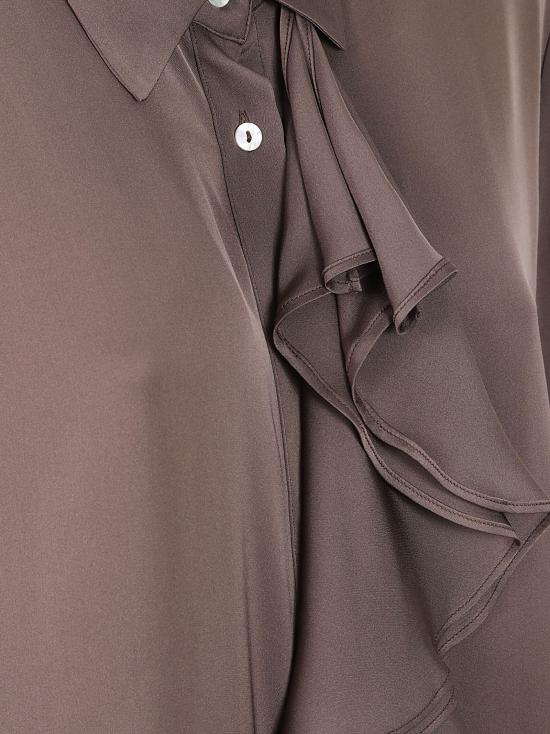 26FW 실크95파이브 셔츠 BORDEAUX LONG SLEEVE BLOUSE CAFE CAFFE - SILK95FIVE