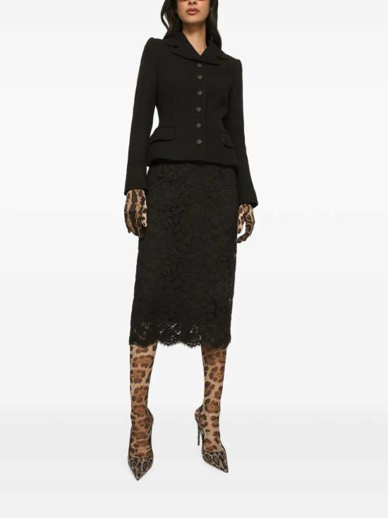 26FW 돌체앤가바나 롱 스커트 F4B7ITHLM7L N0000 NERO - DOLCE & GABBANA
