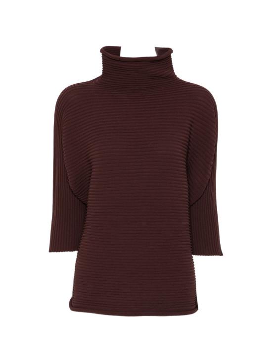26FW 플리츠플리즈 터틀넥 PP68KK801 47 DARK BROWN DOM