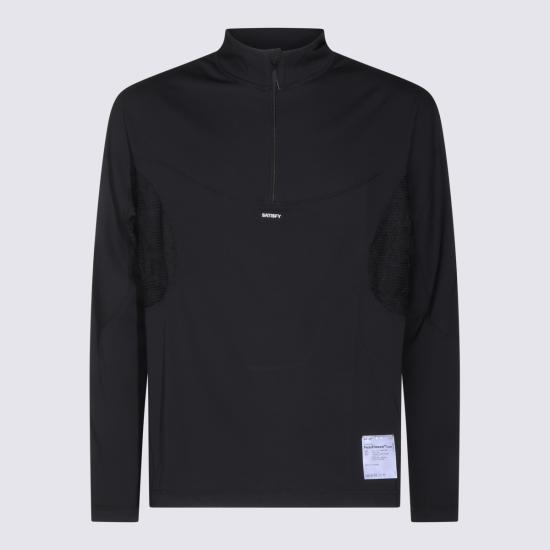 26FW 새티스파이 트레이닝 티셔츠 11115 00001 BLACK DOM