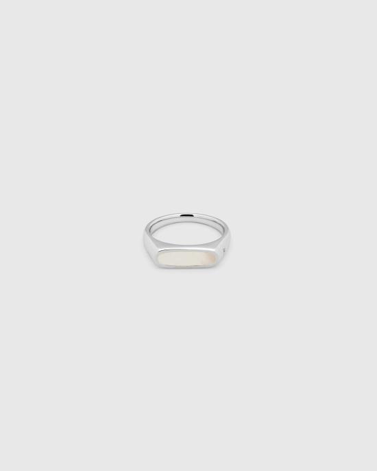 톰우드 반지 100656 WHITE MOP 50 SILVER