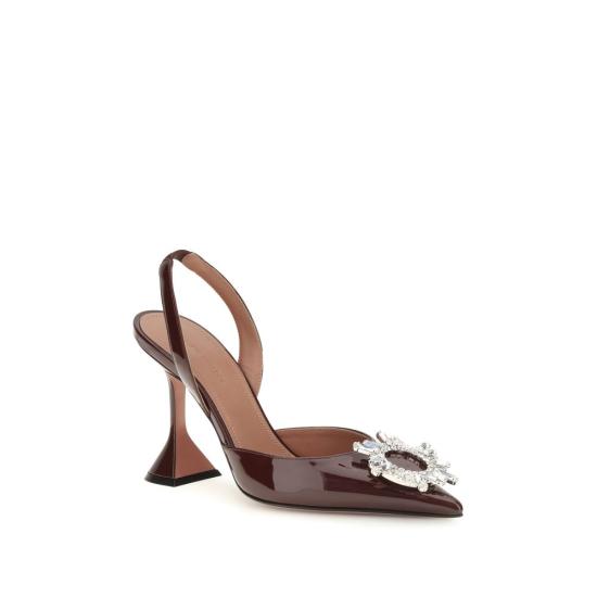 26FW 아미나 무아디 힐/펌프스 AM18S366799BEGMERLOTPATEBB BORDEAUX - AMINA MUADDI