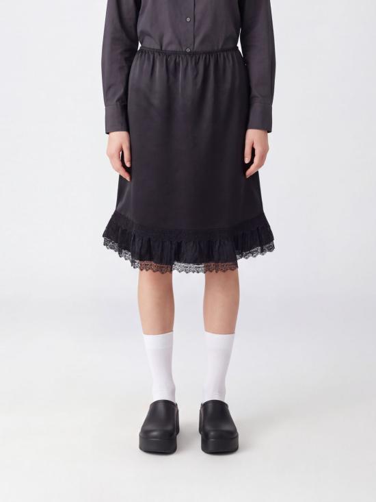 26FW 가니 스커트 A1090315 099 Black
