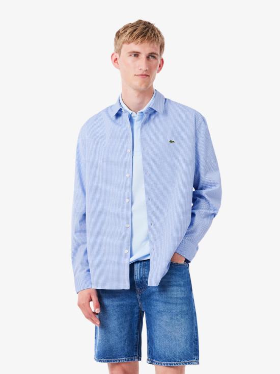 26FW 라코스테 긴팔 셔츠 CH8857 2QB BLUE - LACOSTE