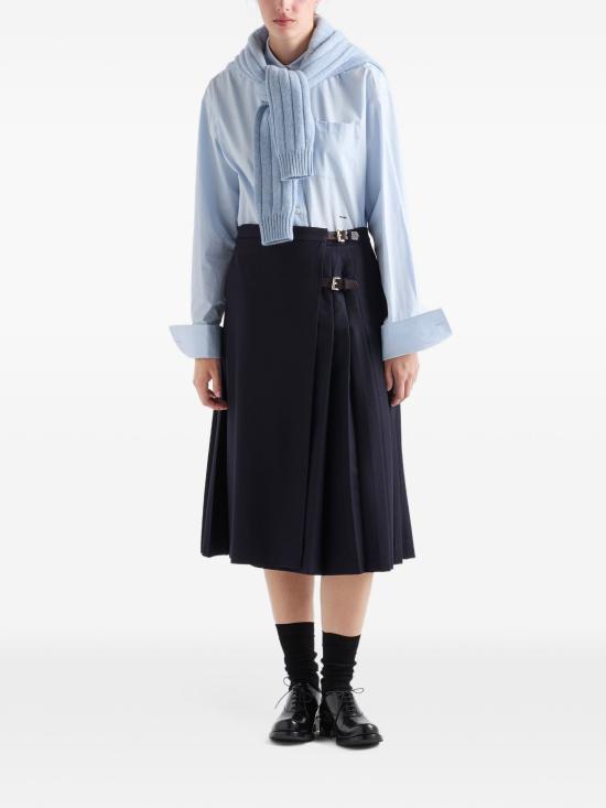 26FW 프라다 스커트 P192IESOOO1ACZ F0008 BLUE - PRADA