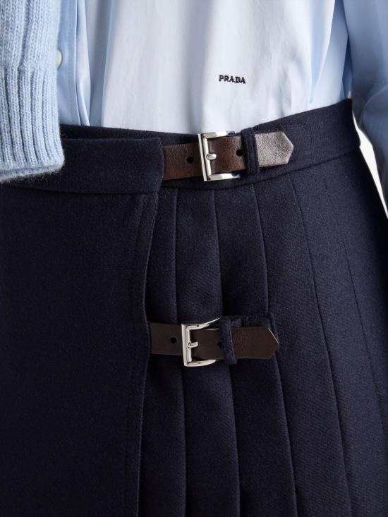 26FW 프라다 스커트 P192IESOOO1ACZ F0008 BLUE - PRADA