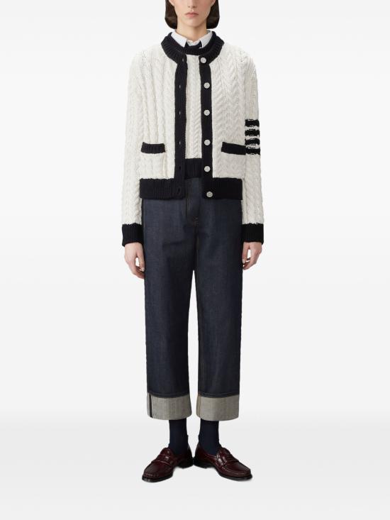 26FW 톰브라운 스웨터 FKC724AY1024 100 WHITE - THOM BROWNE