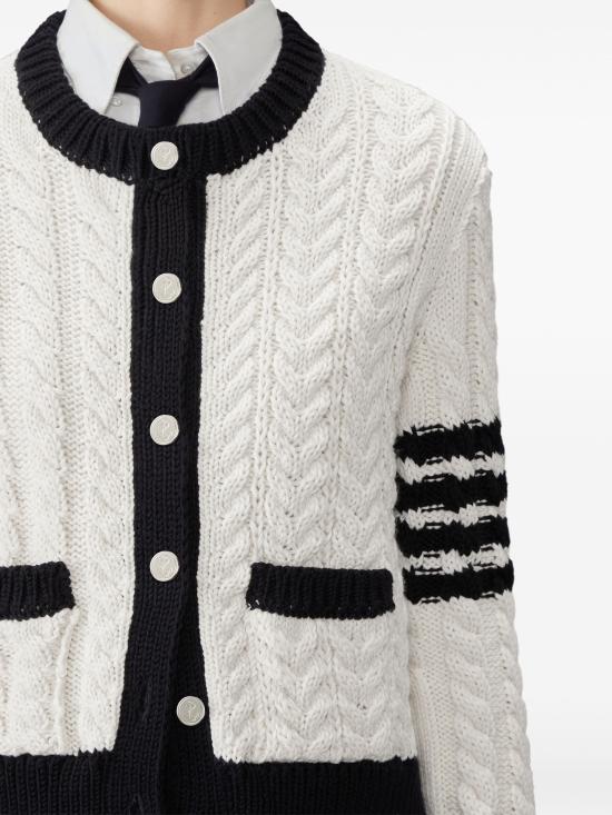 26FW 톰브라운 스웨터 FKC724AY1024 100 WHITE - THOM BROWNE