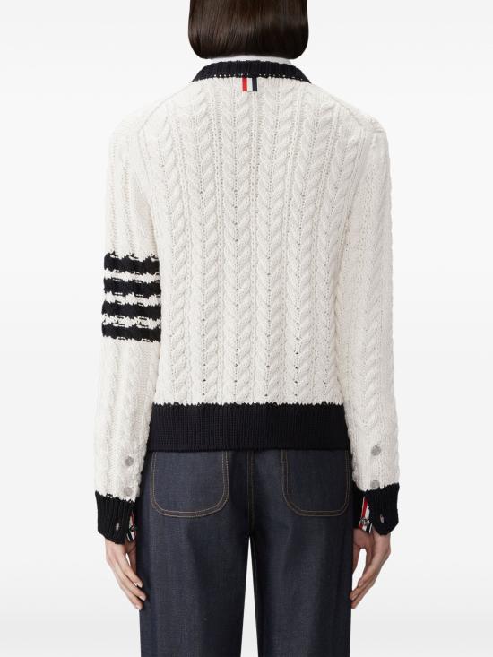 26FW 톰브라운 스웨터 FKC724AY1024 100 WHITE - THOM BROWNE