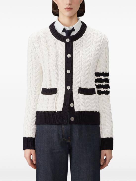 26FW 톰브라운 스웨터 FKC724AY1024 100 WHITE - THOM BROWNE