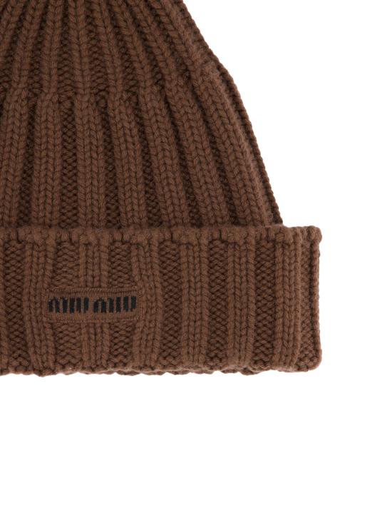 26FW 미우미우 모자 5HC6112G9M F0Y04 BROWN - MIU MIU