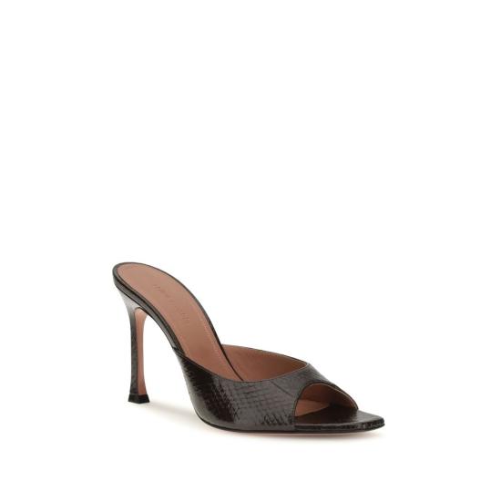 26FW 아미나 무아디 힐/펌프스 AM18S366585ALESHINYCOFFEBB BROWN - AMINA MUADDI