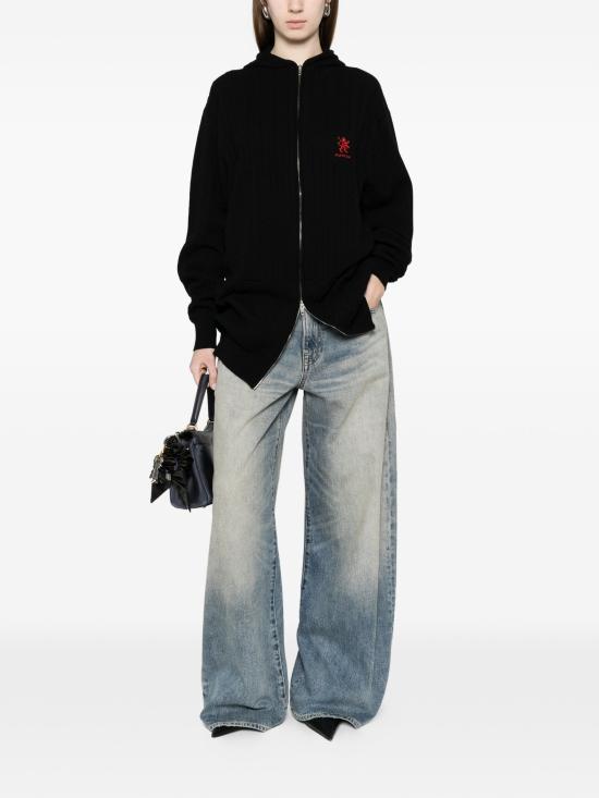 26SS 발렌시아가 후드 티셔츠 857280T1767 1000 BLACK - BALENCIAGA