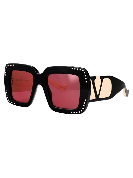 26FW 발렌티노 가라바니 선글라스 VG0056S 003 BLACK IVORY RED - VALENTINO GARAVANI
