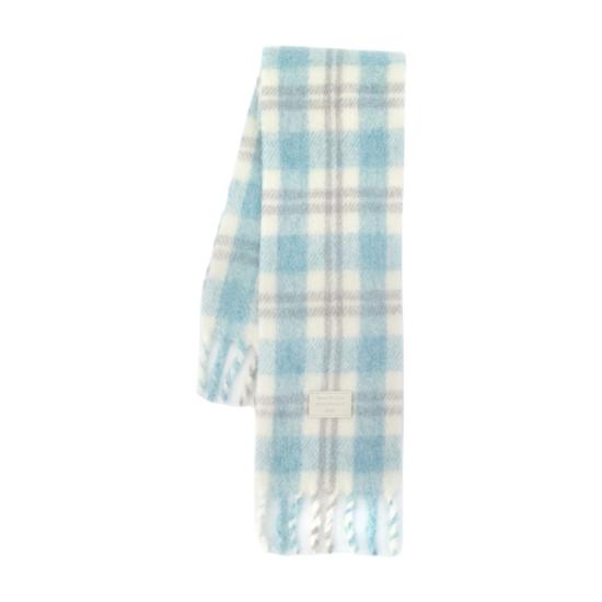 26FW 아크네 스튜디오 프린지 알파카 울 스카프 CA0445DYD BLUE - ACNE STUDIOS