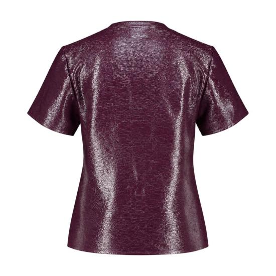 26FW 쿠레쥬 반팔 티셔츠 326CTO561VY00164090 BURGUNDY - COURREGES