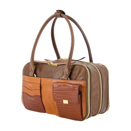 26FW 마르니 토트백 BMMP0186U6P9547ZP323 BROWN - MARNI