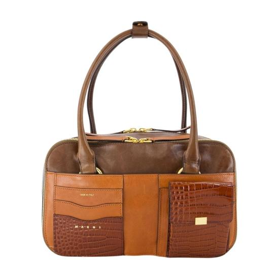 26FW 마르니 토트백 BMMP0186U6P9547ZP323 BROWN