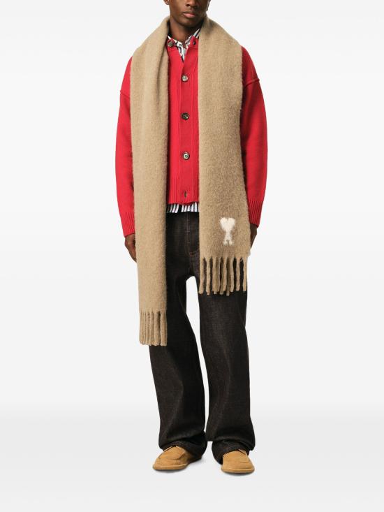 26FW 아미 알파카 아미 드 꾀흐 스카프 USF673AW0004A184 BEIGE - AMI