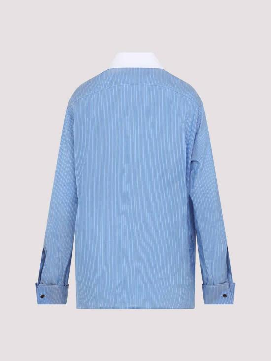 26FW 보테가베네타 셔츠 871471V6NF04279 BLUE - BOTTEGA VENETA