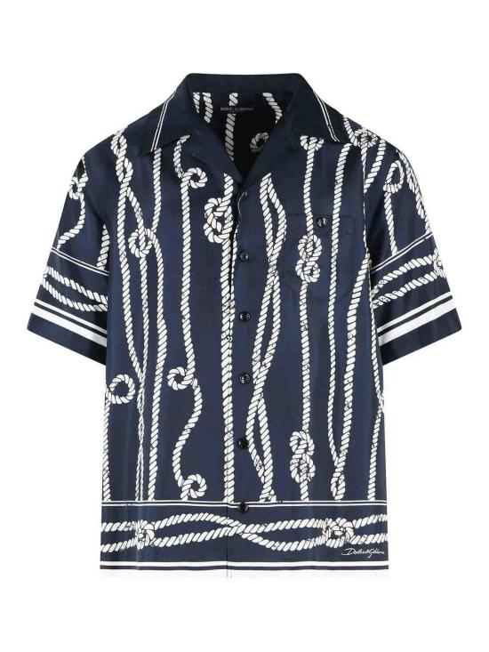 26FW 돌체앤가바나 긴팔 셔츠 G5JH9THI143HB6EZ DARK BLUE