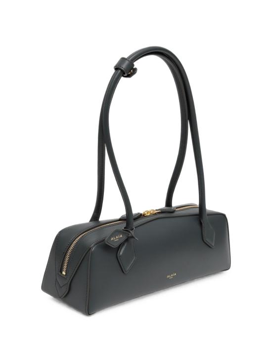 26FW 알라이아 르 테켈 미디움 레더 숄더백 AA1S06033I061 U48 GREY - ALAIA