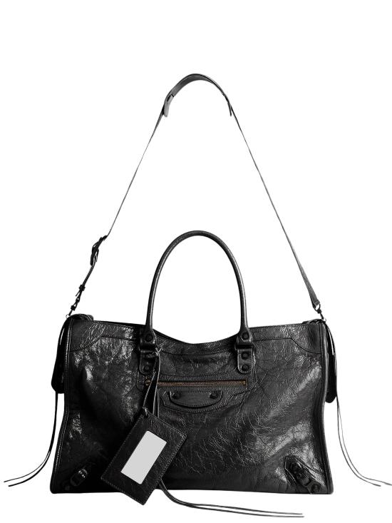 26FW 발렌시아가 르 시티 백 라지 8657652ACFH 1000 BLACK - BALENCIAGA