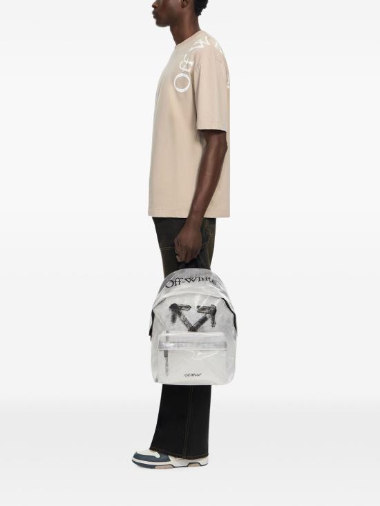26FW 오프화이트 백팩 OWMNB03F26FB01 7910 TRANSPARENT - OFF WHITE