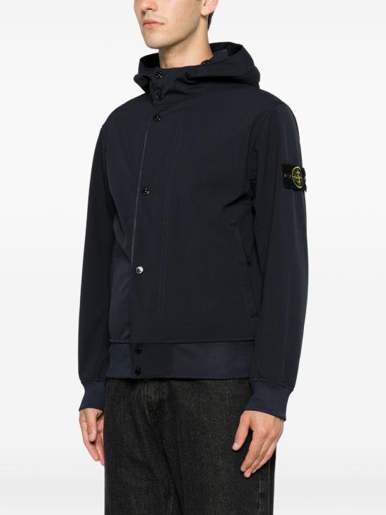 26FW 스톤 아일랜드 소프트쉘 후드 숏 파카 L2S154100118S0A22 V0020 NAVY BLUE - STONE ISLAND