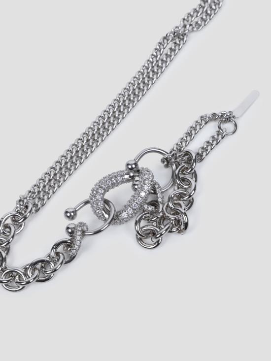 26FW 저스틴 클렌퀏 주얼리 PHOEBE NECKLACE PALLADIUM - JUSTINE CLENQUET